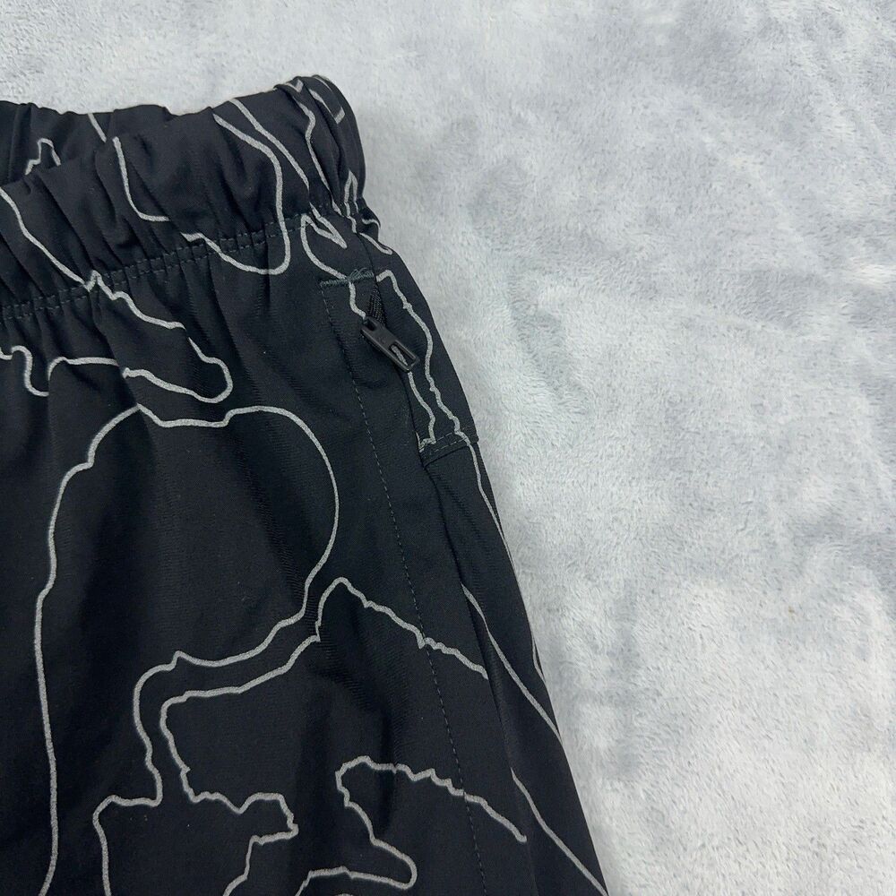 Fabletic The One Shorts Mens Sz S M Black Vision Wave Topo Reflective Print Gym - Picture 5 of 9